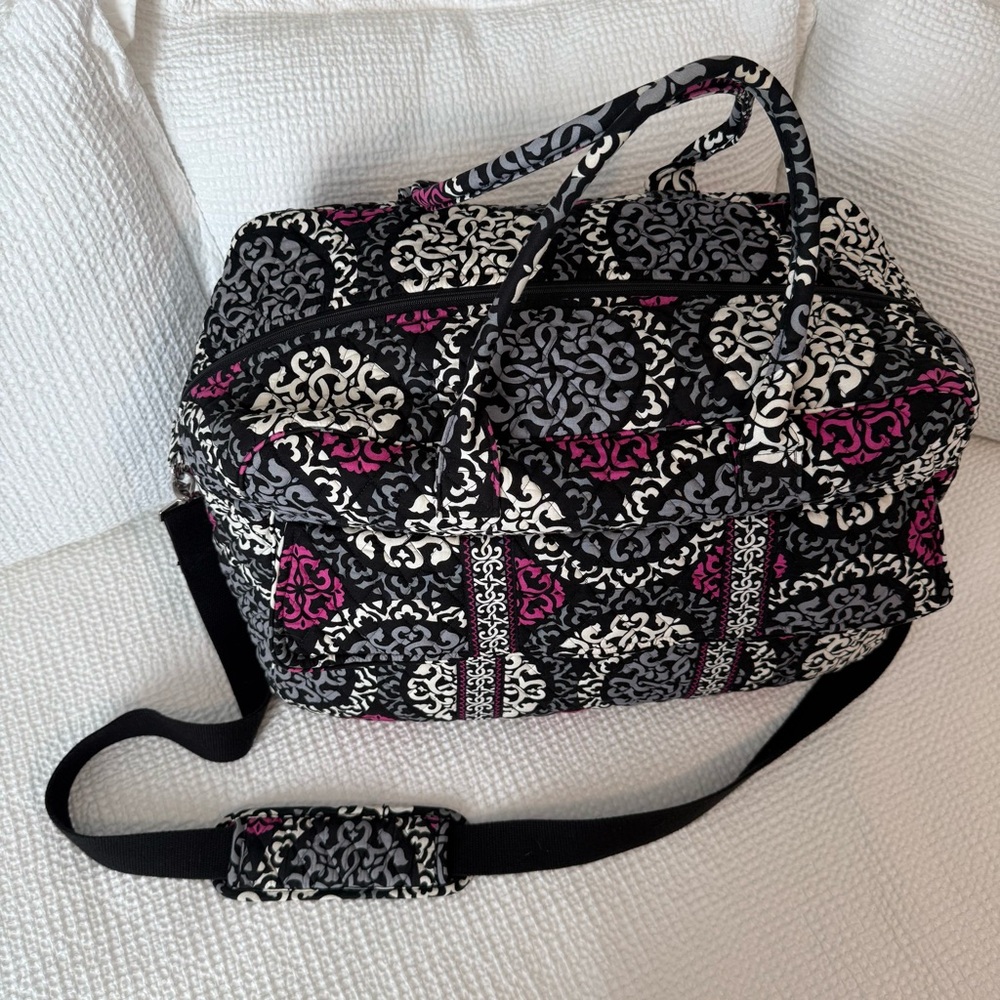 Vera Bradley Canterberry Magenta Weekender Bag